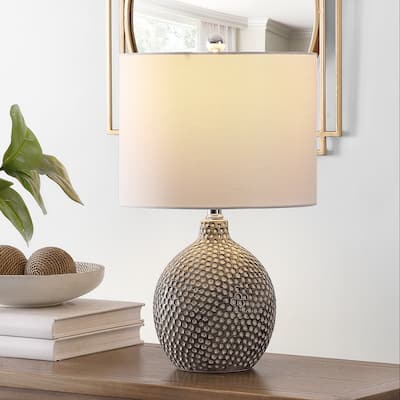 SAFAVIEH Lighting 19-inch Breeda Ceramic Table Lamp - 12" x 12" x 19"