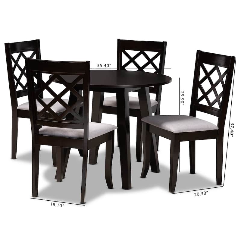 Daisy Modern and Contemporary 5-Piece Dining Set