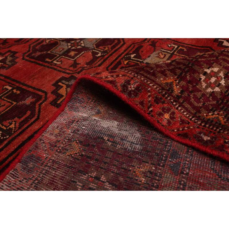 ECARPETGALLERY Hand-knotted Melis Vintage Red Wool Rug - 4'11 x 9'5