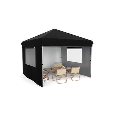 10x10 Feet Instant Pop-Up Canopy Tent, 3 Detachable Sidewalls - 10*10Ft