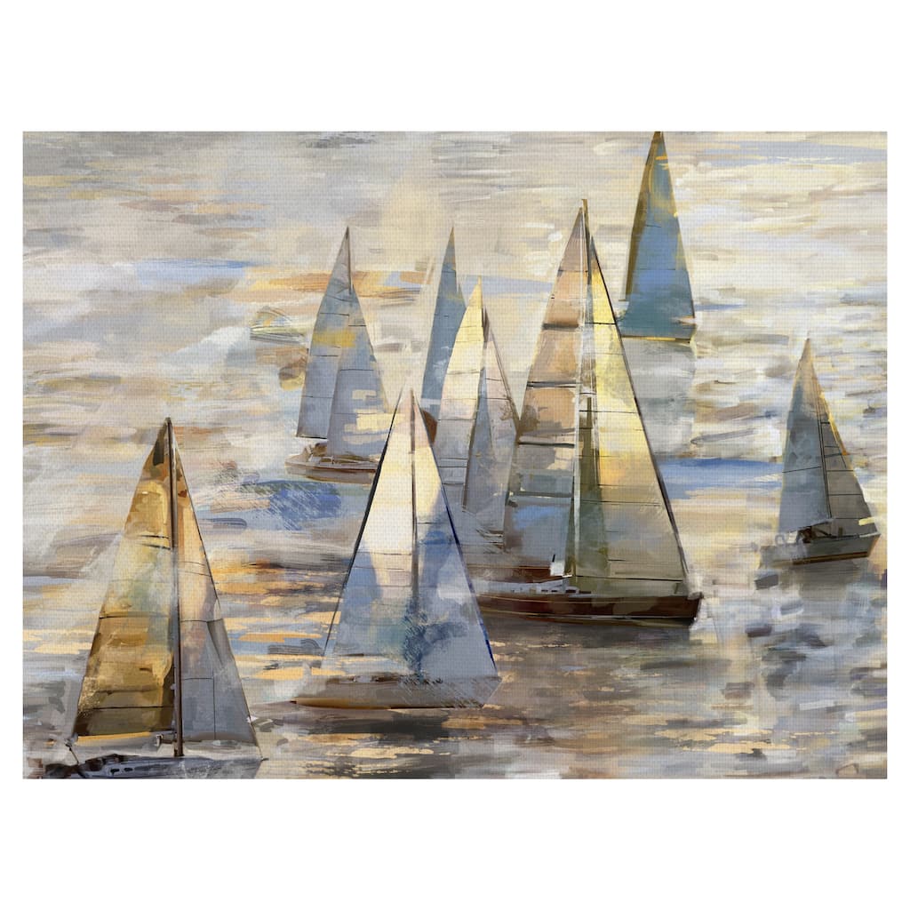 Sailing at Dusk Light by Studio Arts Canvas Art Print
