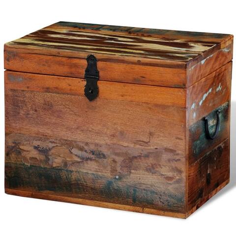 vidaXL Reclaimed Brown Solid Wood Storage Box