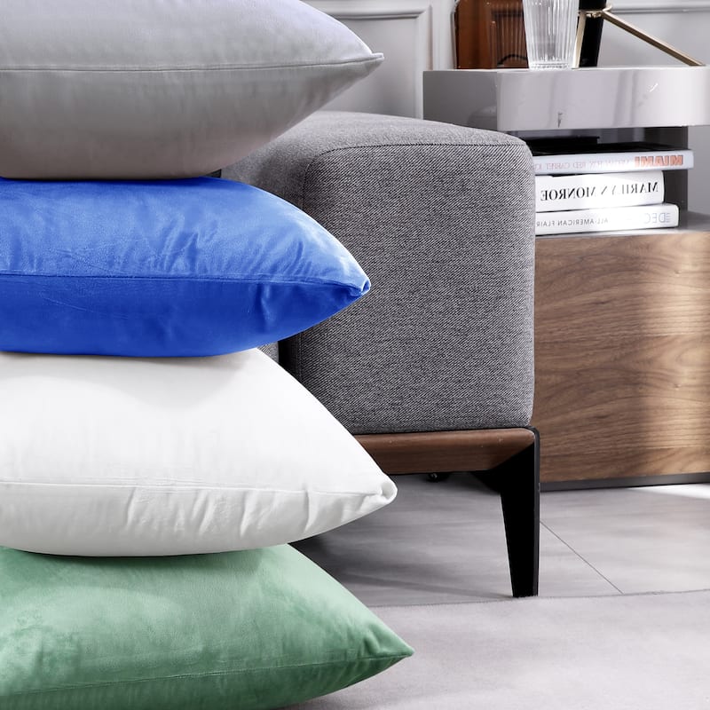 Deconovo Velvet Throw Pillow Covers 4 PCS (Cover Only)