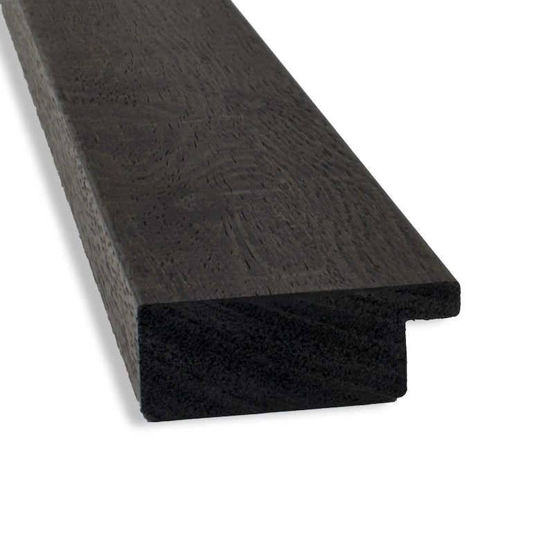 Non-Beveled Bathroom Wall Mirror - Rustic Plank Espresso Narrow Frame
