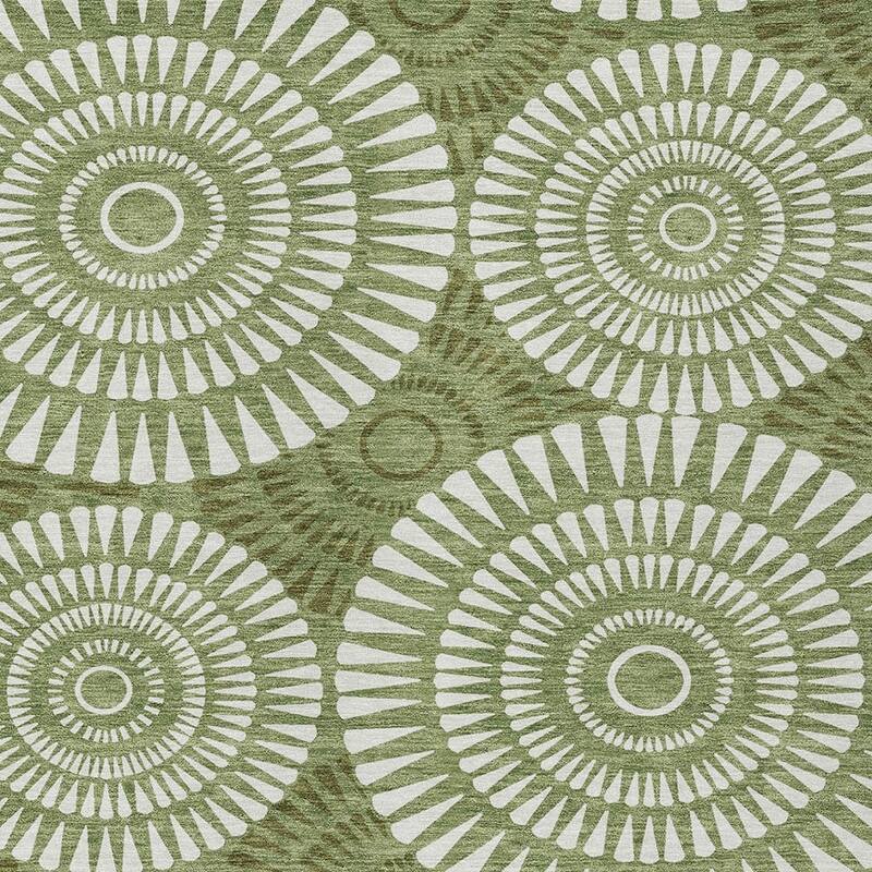 HomeRoots Geometric Transitional Rectangle Outdoor Rug