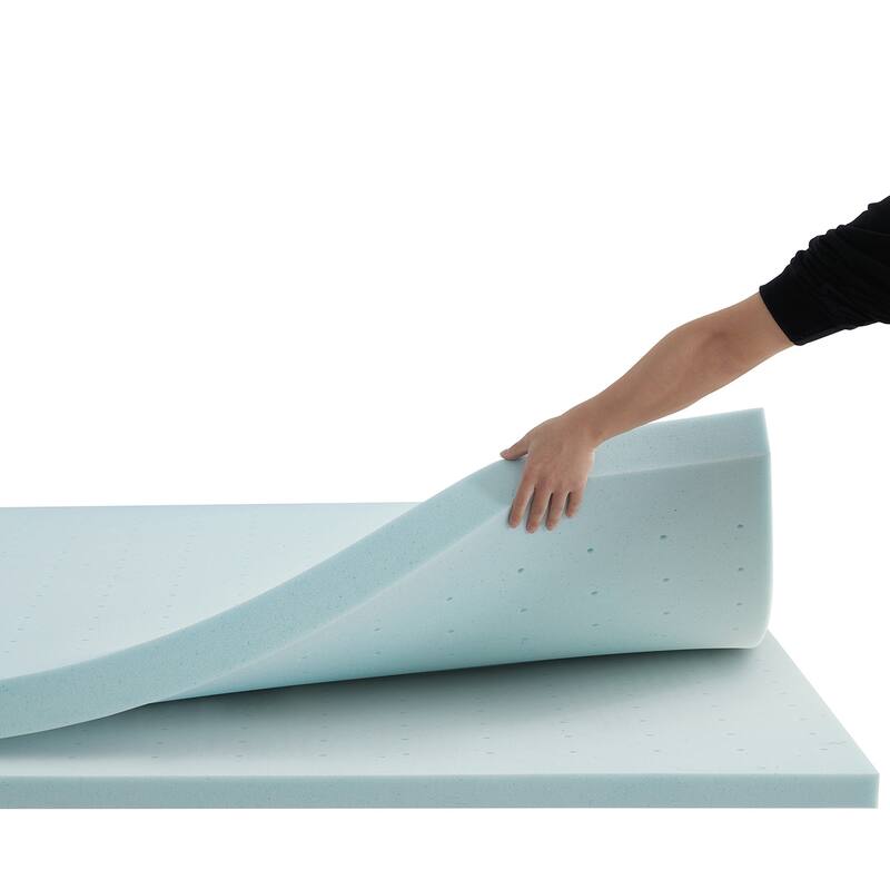 Nestl Gel Infused Mattress Topper - Ventilated Design Memory Foam Mattress Pad