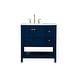 preview thumbnail 1 of 8, Elegant Lighting VF16432 Theo 32" Free Standing Single Basin Vanity Blue - Painted