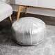 preview thumbnail 2 of 32, Brooklyn Rug Co Handmade Moroccan Leather Ottoman Pouf