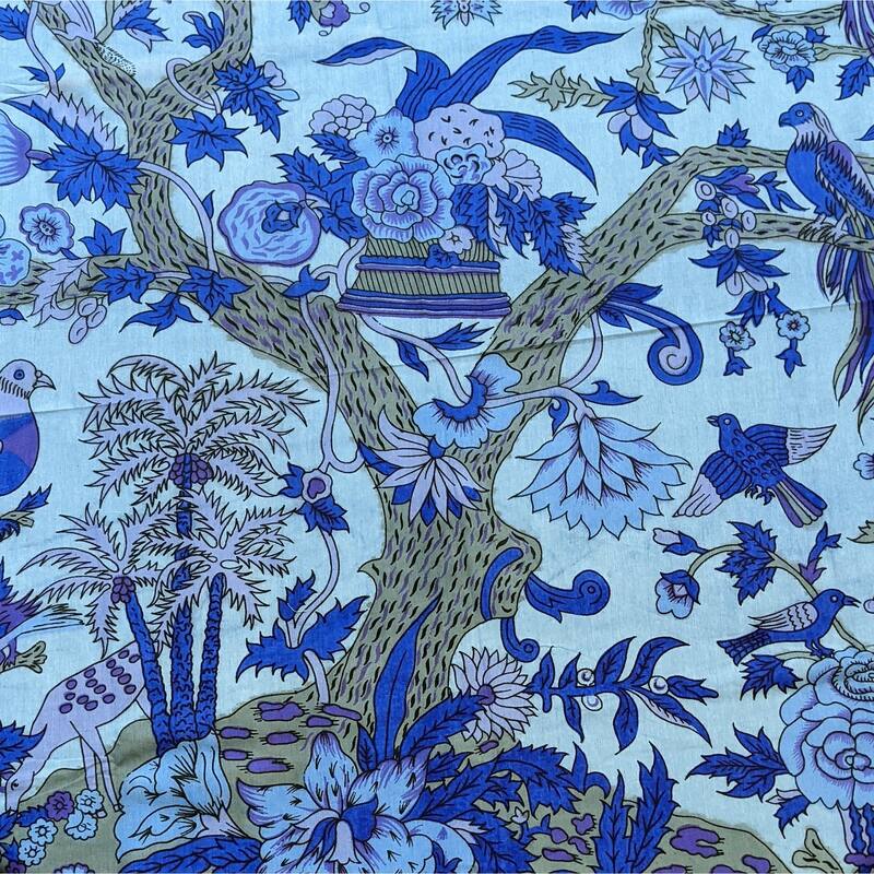 Vibrant Cotton Floral Tree Of Life Tablecloth Collection