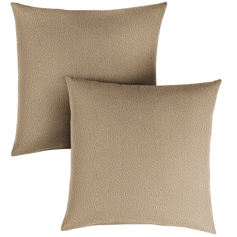 Sorra Home Outdoor Boucle Pillow Set of 2