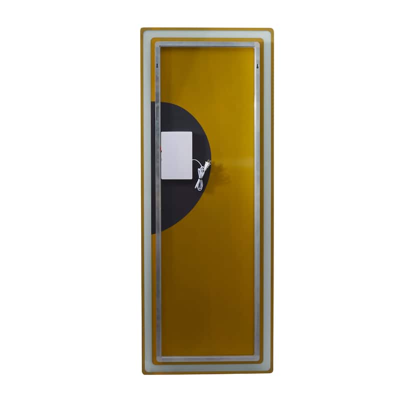 Clear Glass Modern Rectangle LED Mirror