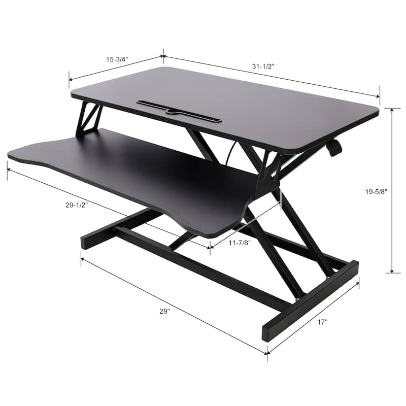 Adjustable Height Standing Laptop Desk,Adjustable Sit to Stand Up Workstation with Keyboard Tray