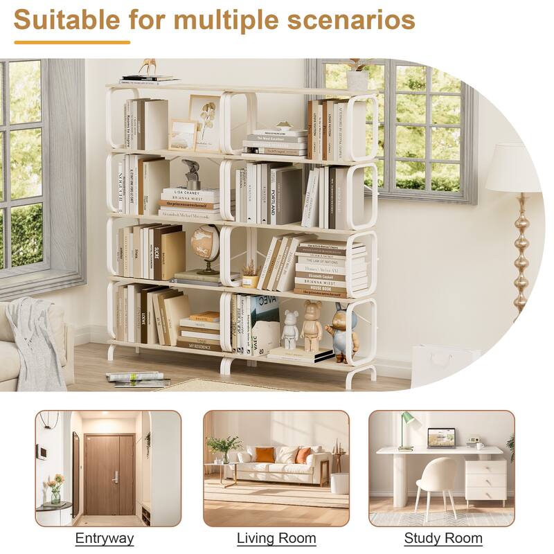 5-Tier Industrial Bookshelf