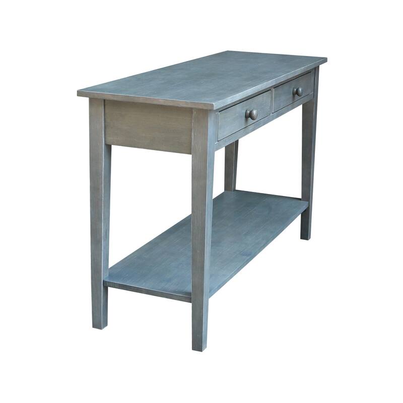 Spencer Solid Parawood Sofa Server Table - 48 in. W x 17 in. D x 30 in. H