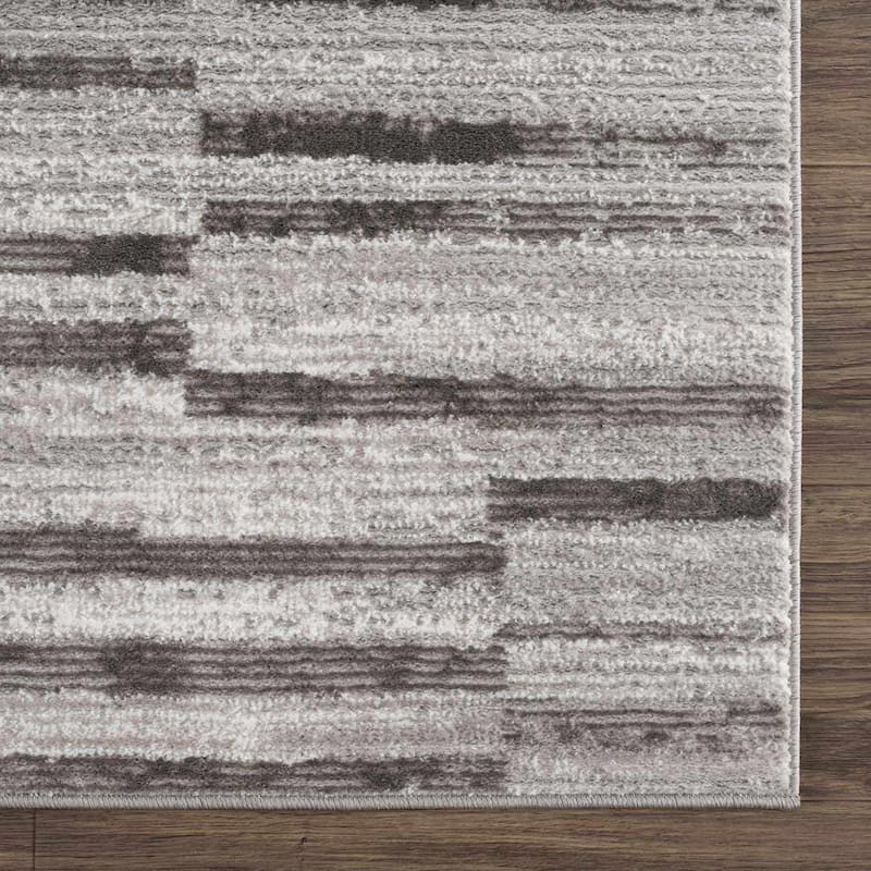 Hauteloom Arissa Living Room, Bedroom Area Rug - Gray - 5'3" x 7'