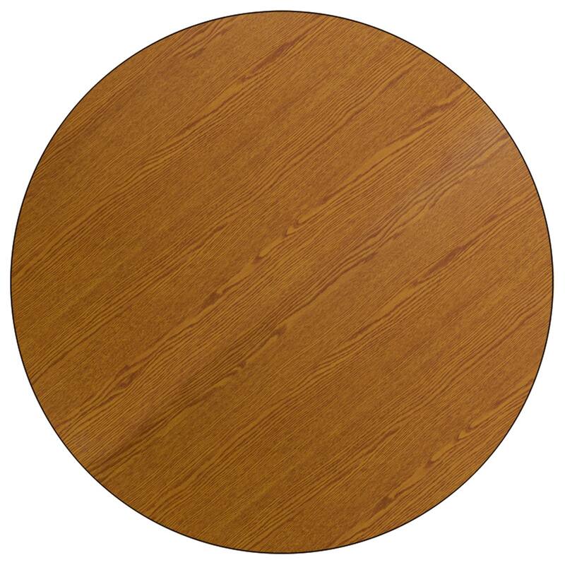 60'' Round Thermal Laminate Activity Table - Adjustable Short Legs