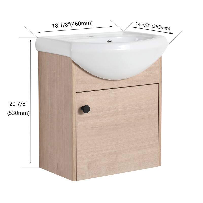 Topcraft Small Bathroom Vanity with Sink