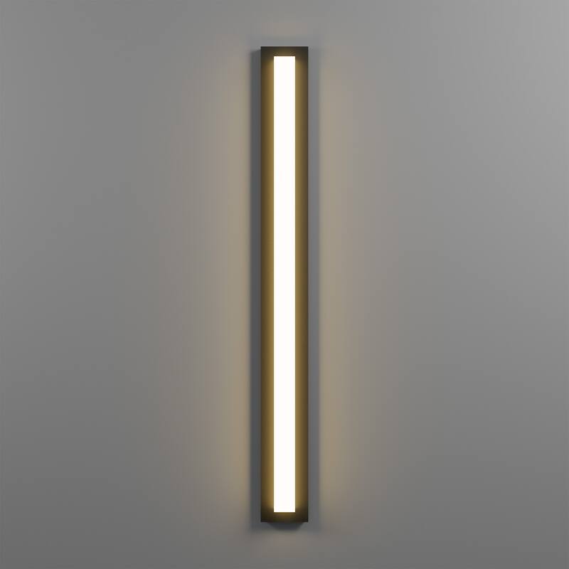 Aluminum LED Outdoor Wall Sconce Rectangle Wall Mounted Lights