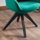 Art Leon Classical Swivel Office Accent Chair with Wood Legs