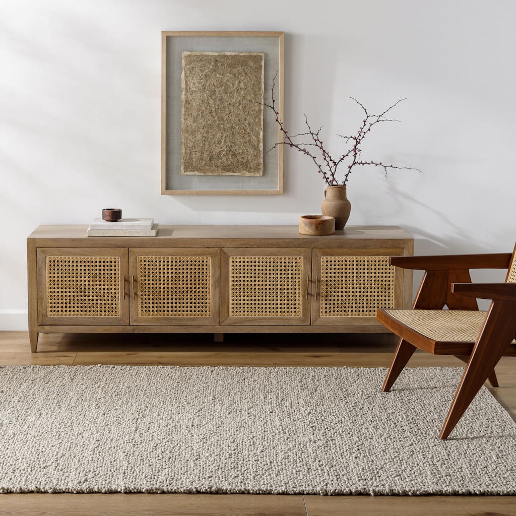 Juwan Mid-Century Modern Solid Area Rug