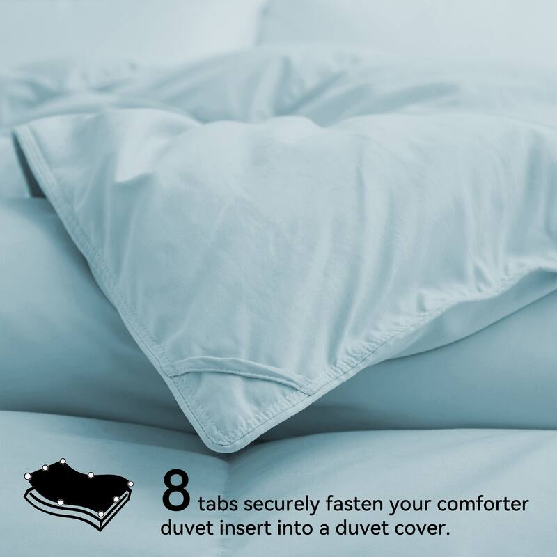 All Season Medium to Extra Warmth White Feather Down Comforter Duvet Insert