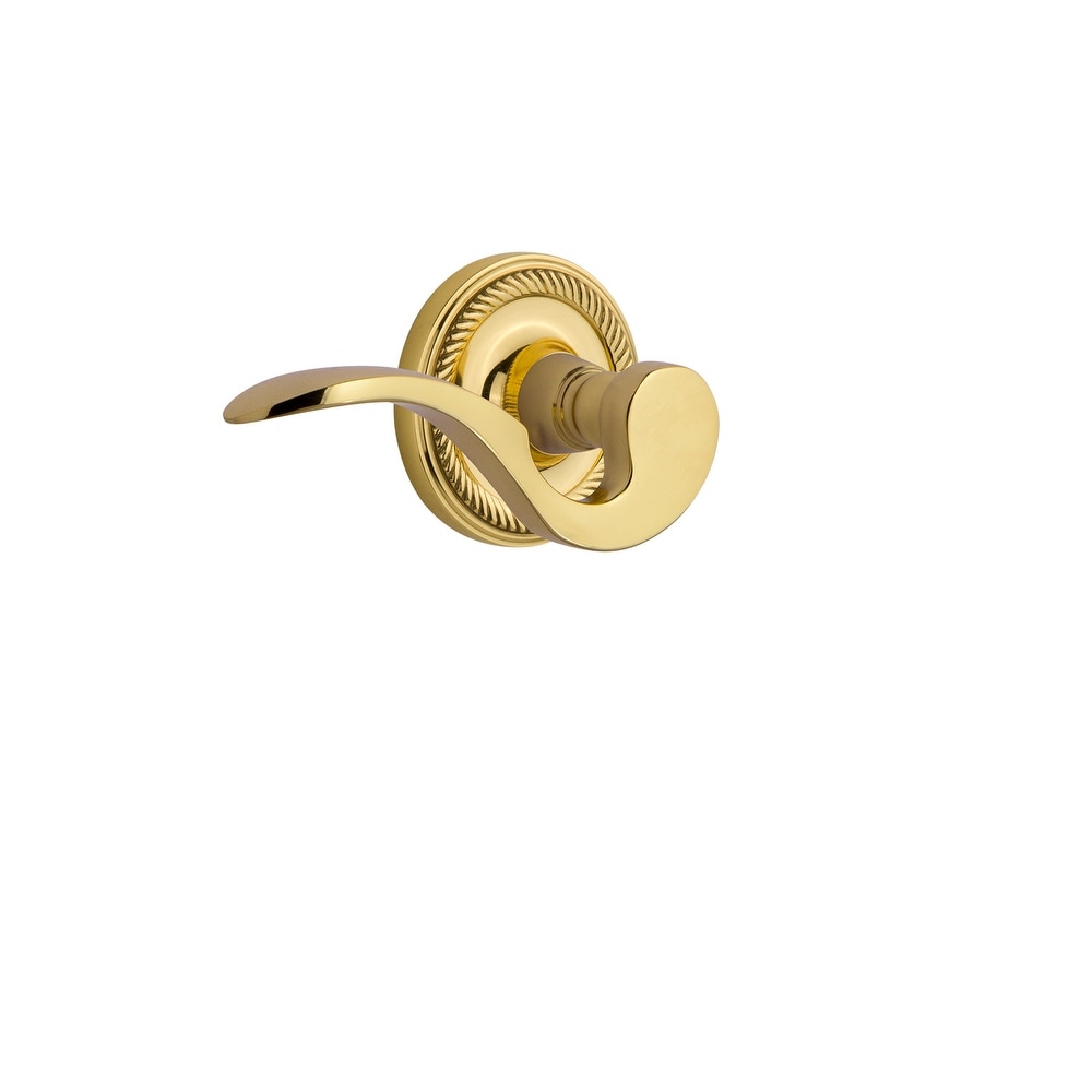 Nostalgic Warehouse Manor Privacy Door Lever Set with Rope Rose for