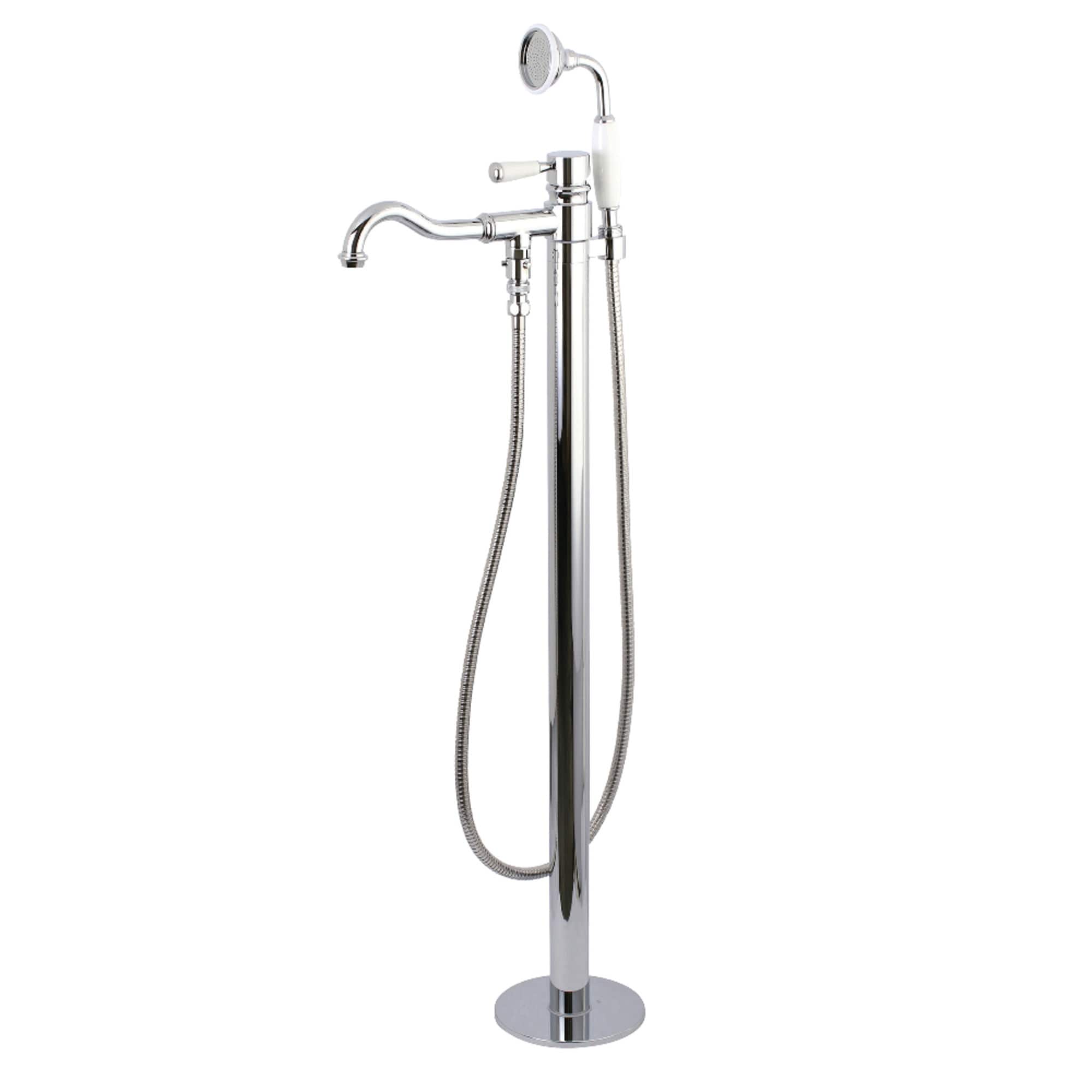 Paris Freestanding Tub Faucet with Hand Shower in Polished Chrome