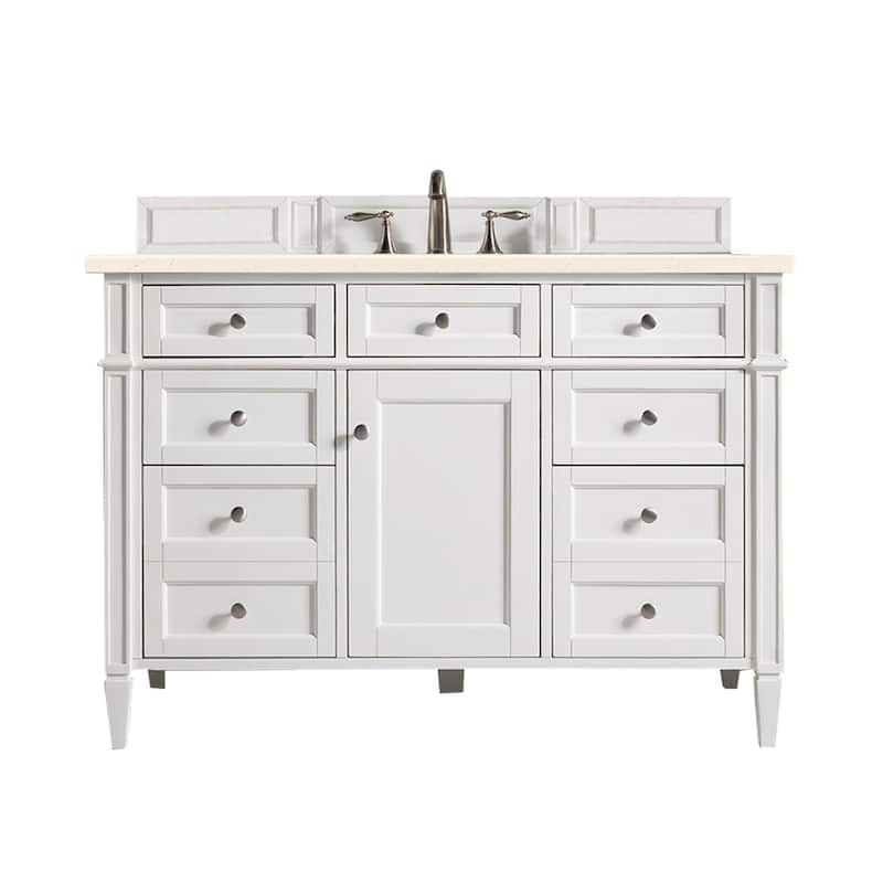 James Martin Vanities Brittany 48" Single Vanity, Bright White