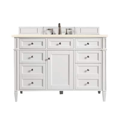 James Martin Vanities Brittany 48" Single Vanity, Bright White