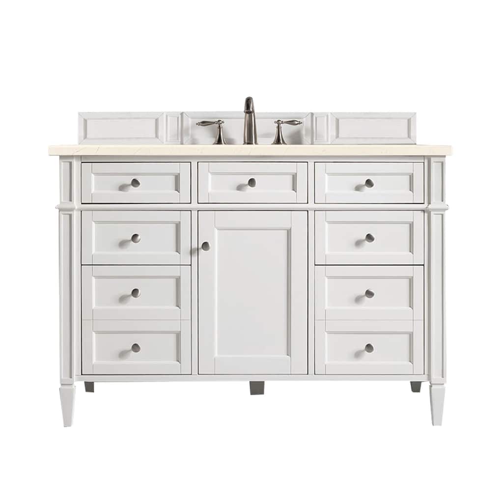 James Martin Vanities Brittany 48" Single Vanity, Bright White