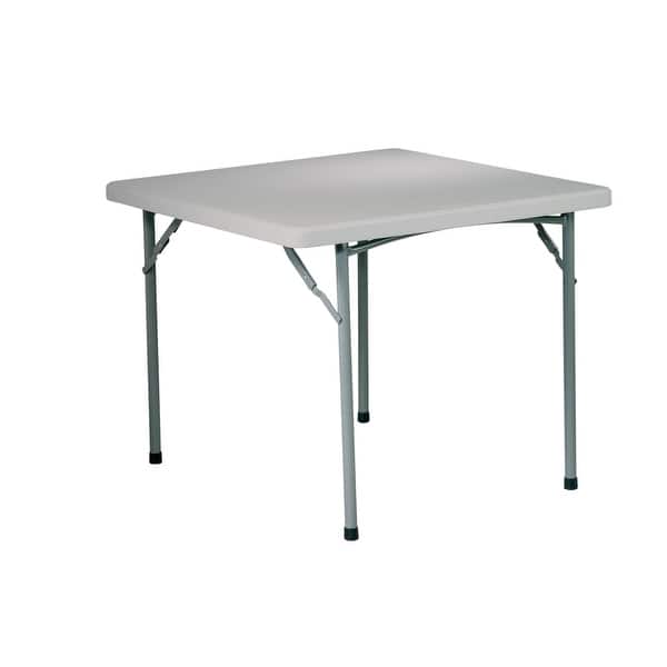 Office Star 36 Inch Square Multi Purpose Plastic Folding Table Overstock 6000177