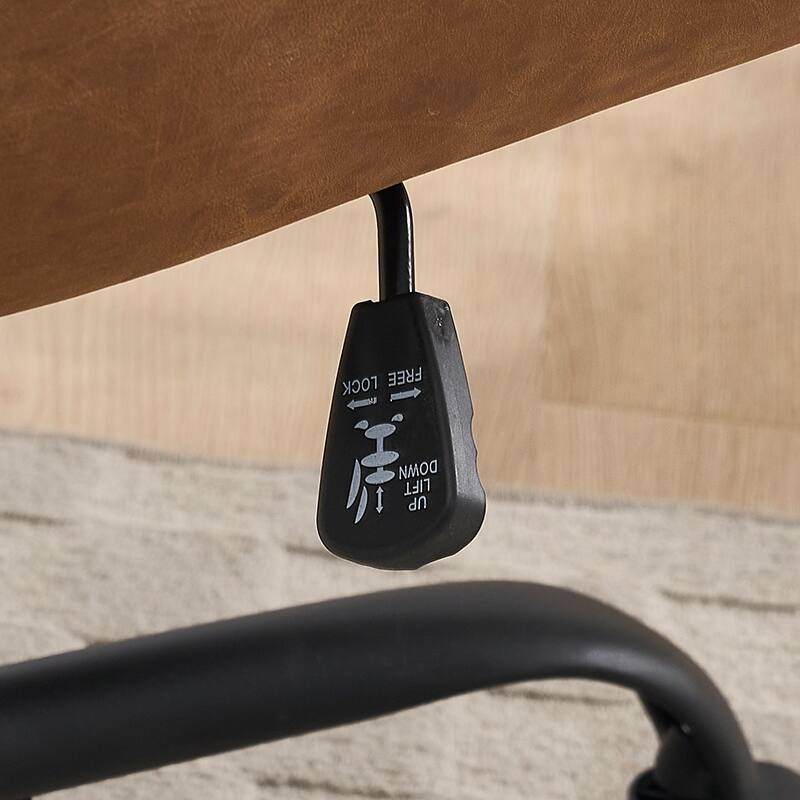 Modern Adjustable Height Office Chair - PU Leather Ergonomic Executive Chair for Home & Office