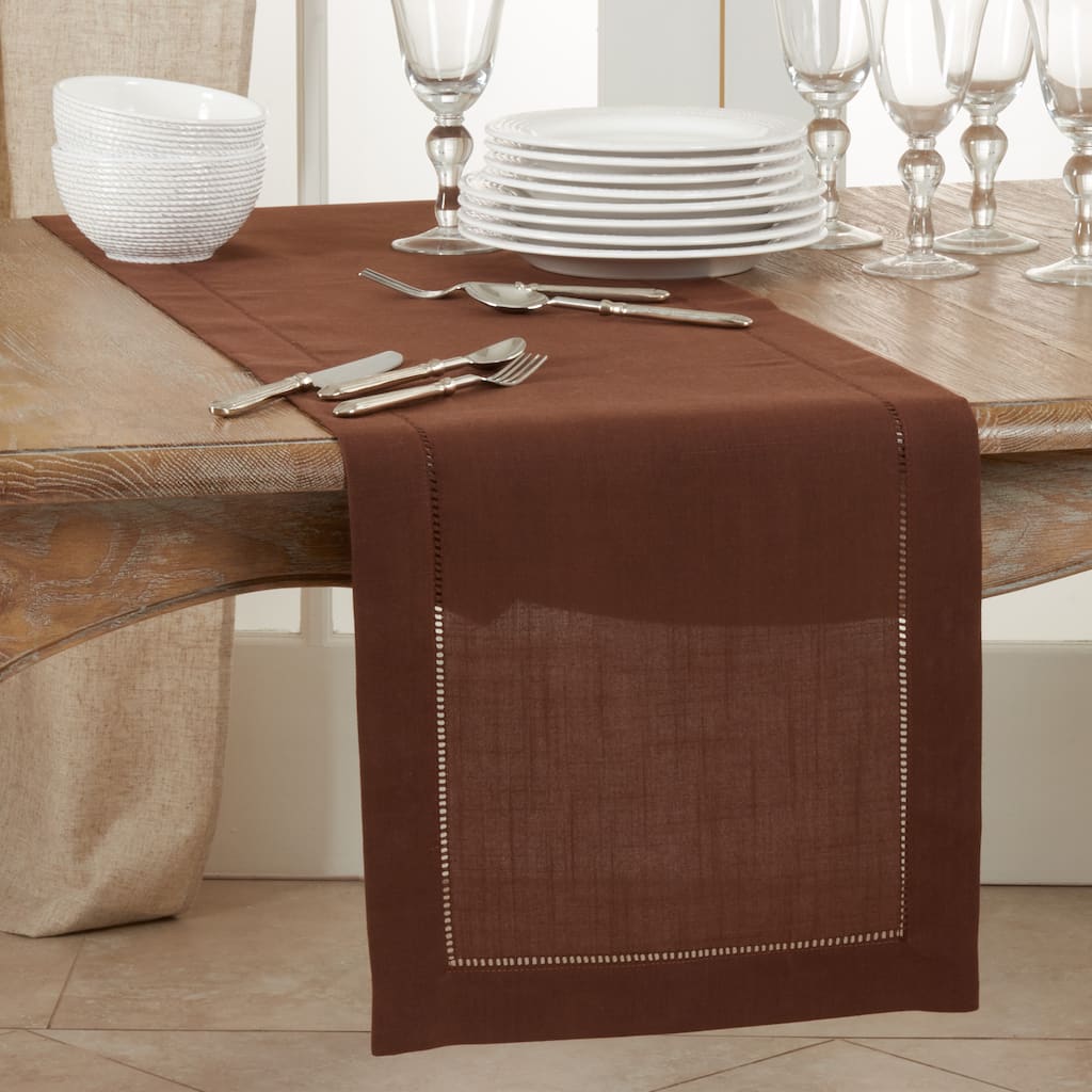 Classic Hemstitch Border Table Runner