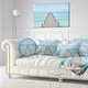 preview thumbnail 11 of 13, Designart "Pier Infinite to the Sea" Seascape Photo Canvas Print 40 in. wide x 20 in. high