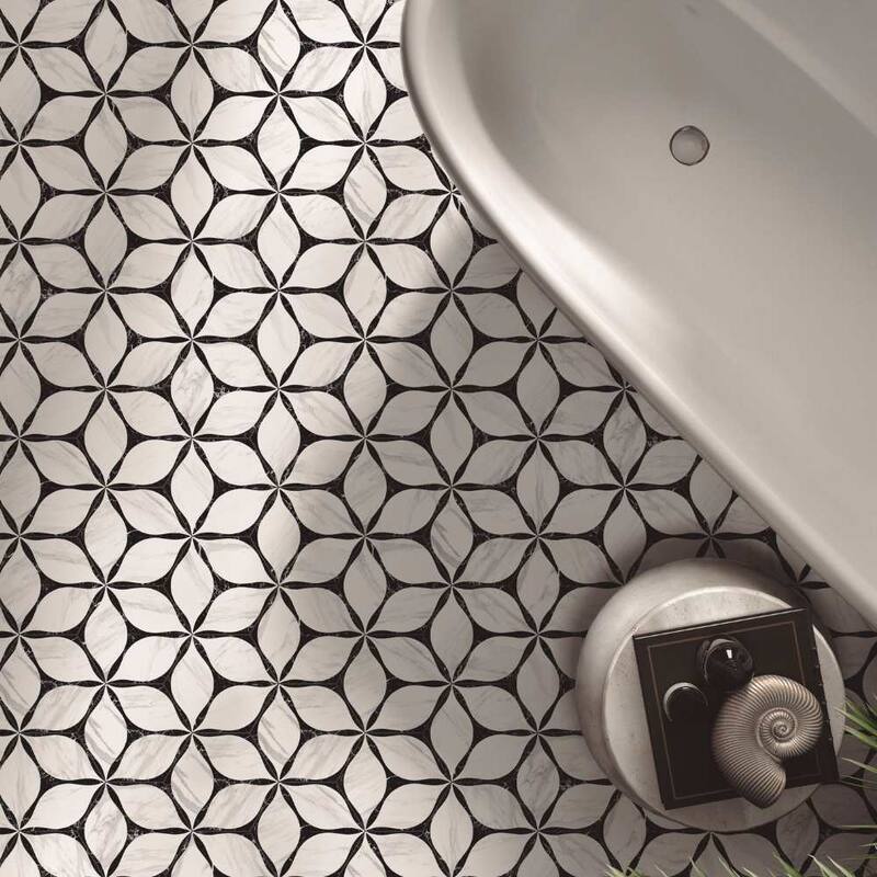 The Tile Life Capricho 8x9 Black Porcelain Floor & Wall Tile