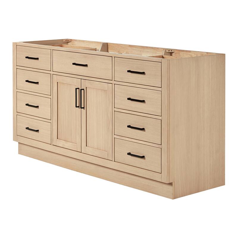 Ariel T066S-BC Hepburn 66" Single Free Standing Vanity Cabinet Only