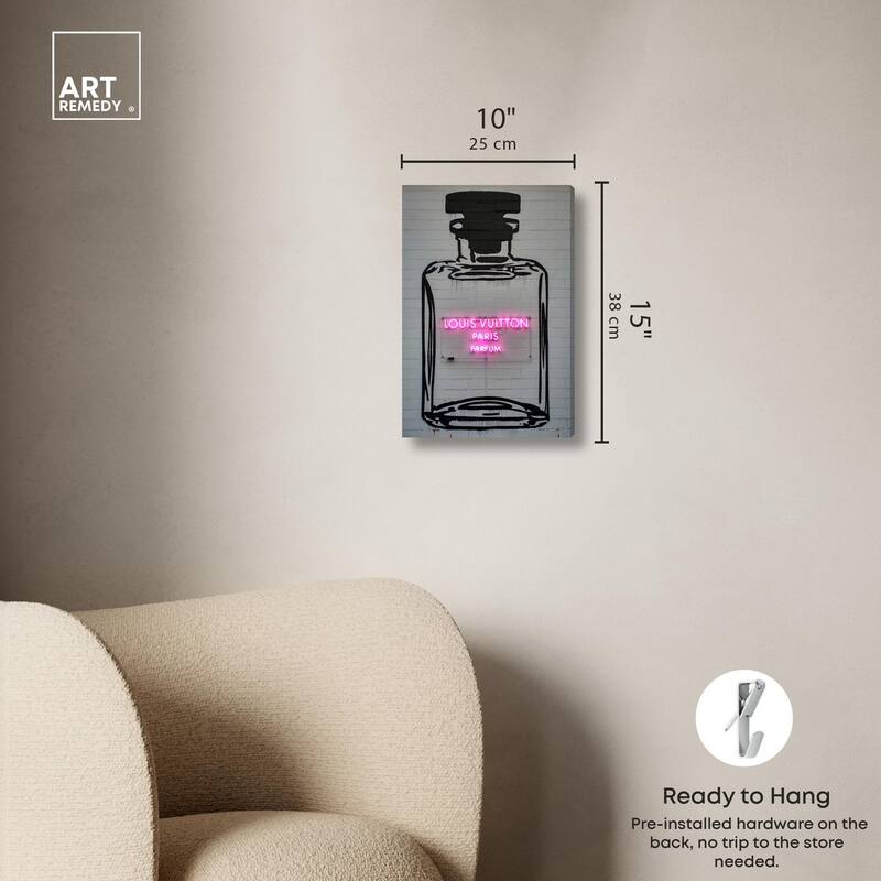Parisian Parfum Pop Canvas by Art Remedy, Gallery Wrapped