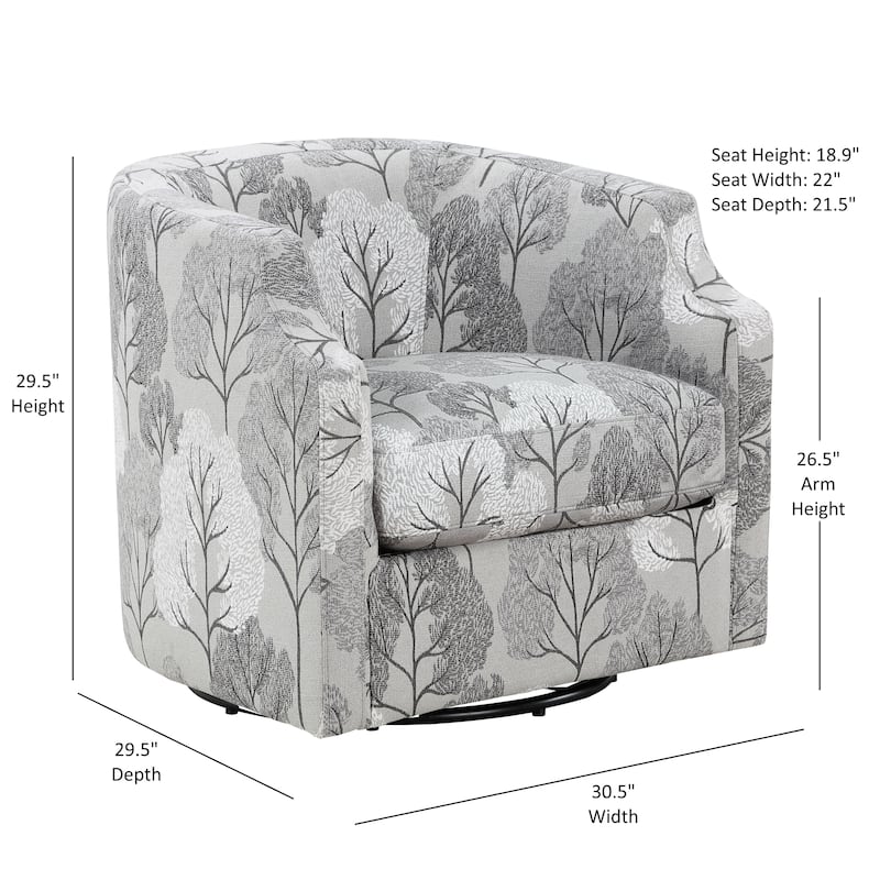 Bentley Swivel Glider Barrel Chair by Greyson Living