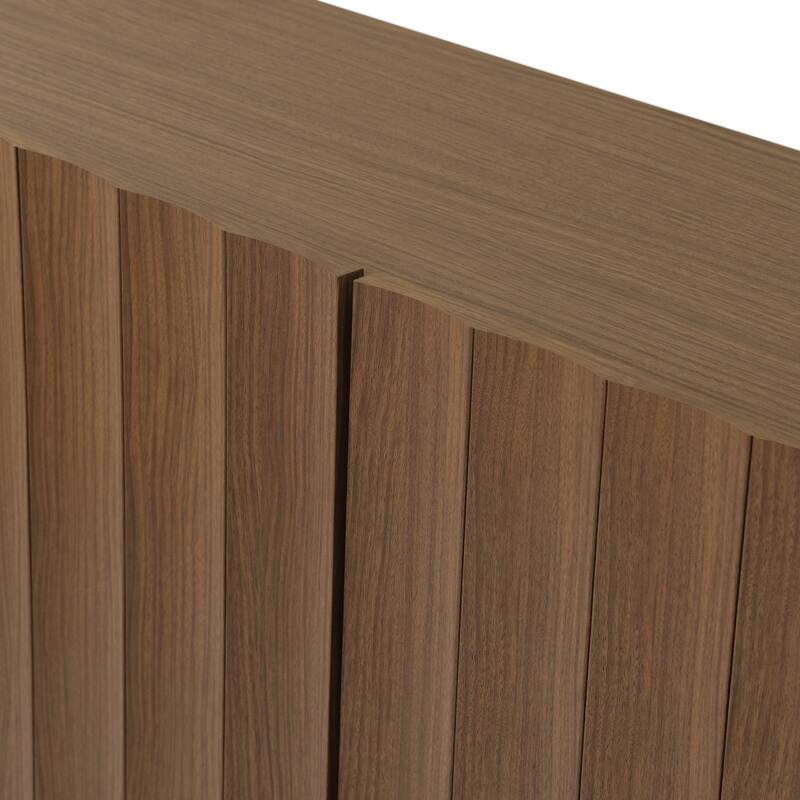 SAFAVIEH Home Bloom Scalloped 2-Door Sideboard / Media Stand - 64"W x 16"D x 32"H