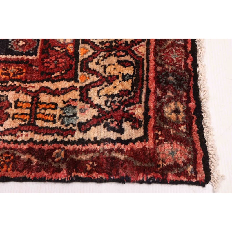 ECARPETGALLERY Hand-knotted Andelz Black, Red Wool Rug - 3'3 x 9'1