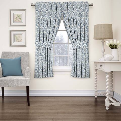Waverly Donnington Damask Window Curtain.