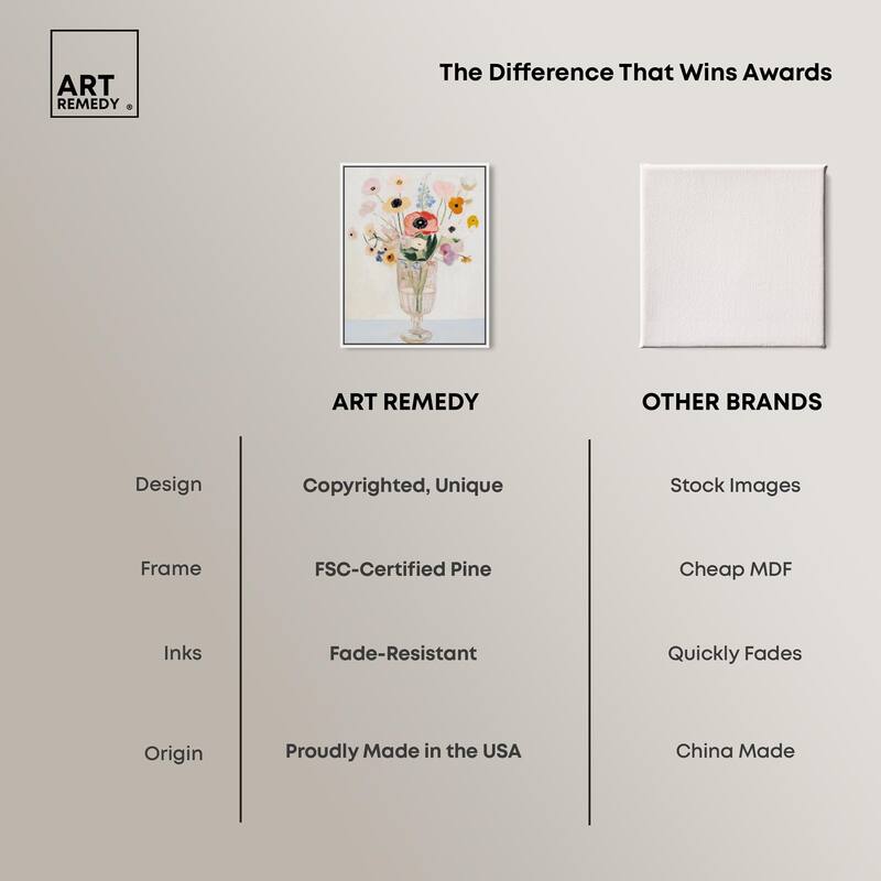 Gentle Bouquet Canvas by Art Remedy
