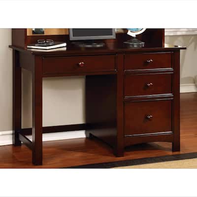 Romeo Transitional 48-inch Solid Wood 4-Drawer Computer Desk by Furniture of America