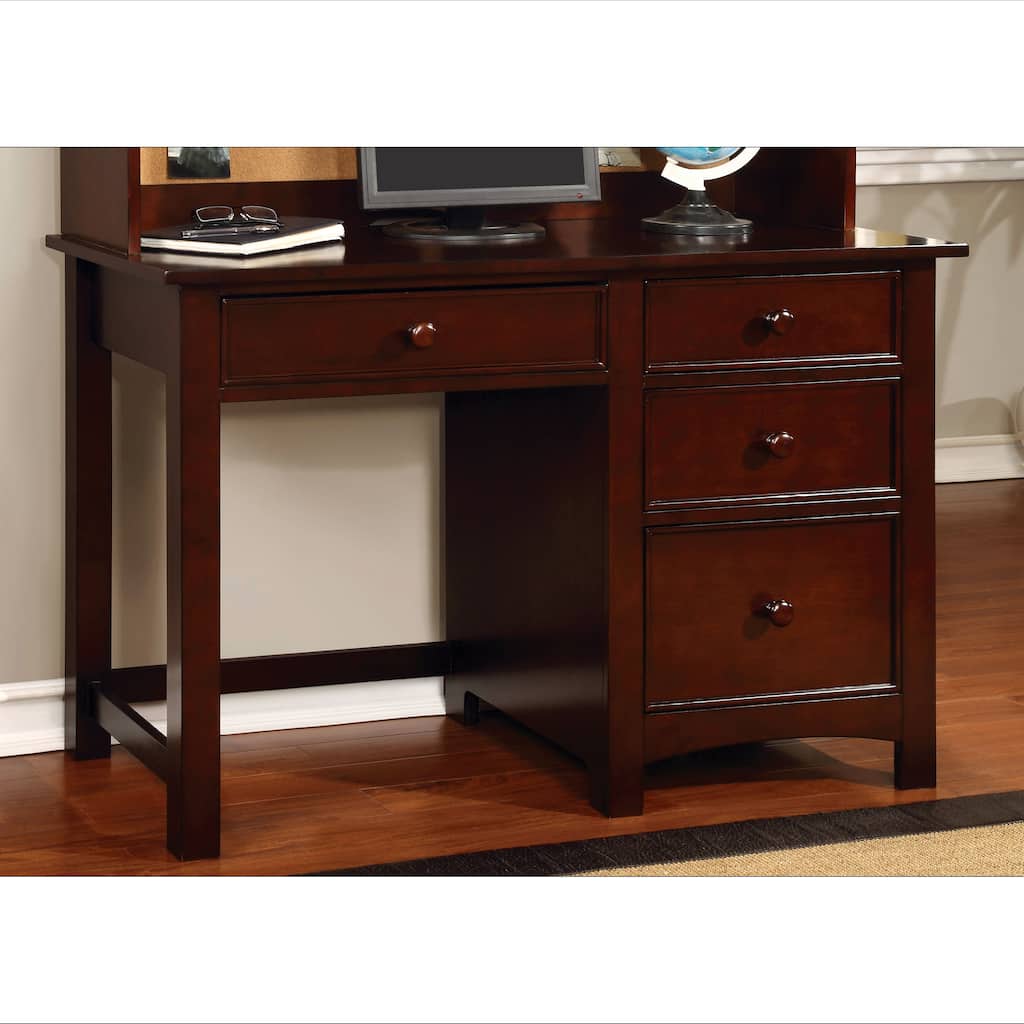 Romeo Transitional 48-inch Solid Wood 4-Drawer Computer Desk by Furniture of America