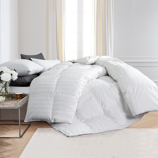 Year Round White Down Duvet Comforter with Luxury 500 TC Cotton Cover