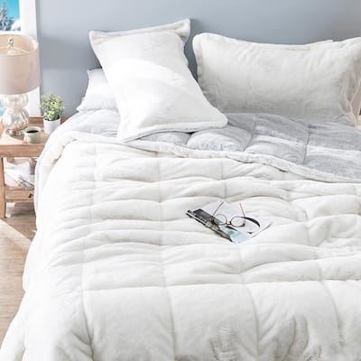 Whiteout Chunky Bunny - Coma Inducer® Comforter Set - USA Lightweight Filled - Frosted Chocolate