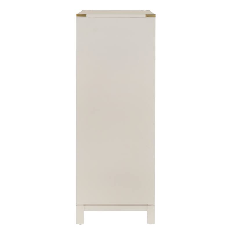 Kedric 5-Drawer Gold Accent Chest by iNSPIRE Q Bold