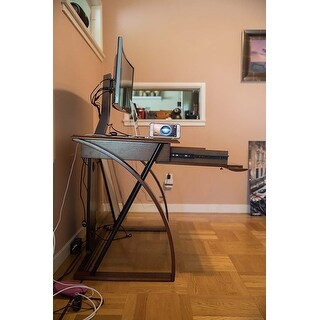 keyboard tray oak desk wood classic