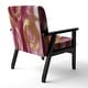 preview thumbnail 61 of 101, Designart "Mettalic Indigo And Gold II" Upholstered Abstract Accent Chair - Glam Arm Chair For Living Room