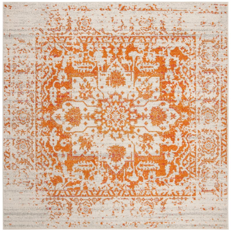 SAFAVIEH Madison Snowflake Medallion Rustic Farmhouse Distressed Rug